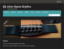 Tablet Screenshot of guitarrepairsbrighton.com
